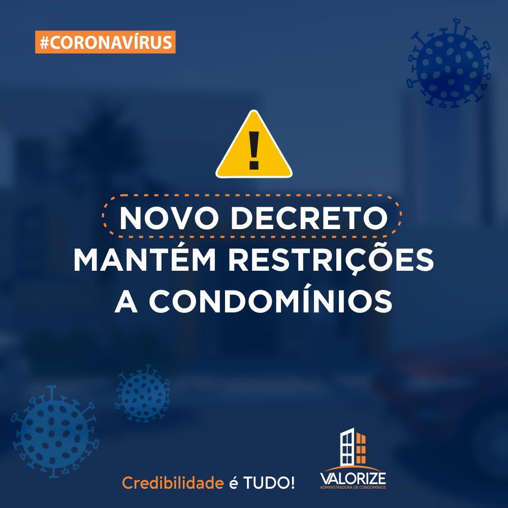 card NOVO DECRETO MANTÉM RESTRIÇÕES A CONDOMÍNIOS